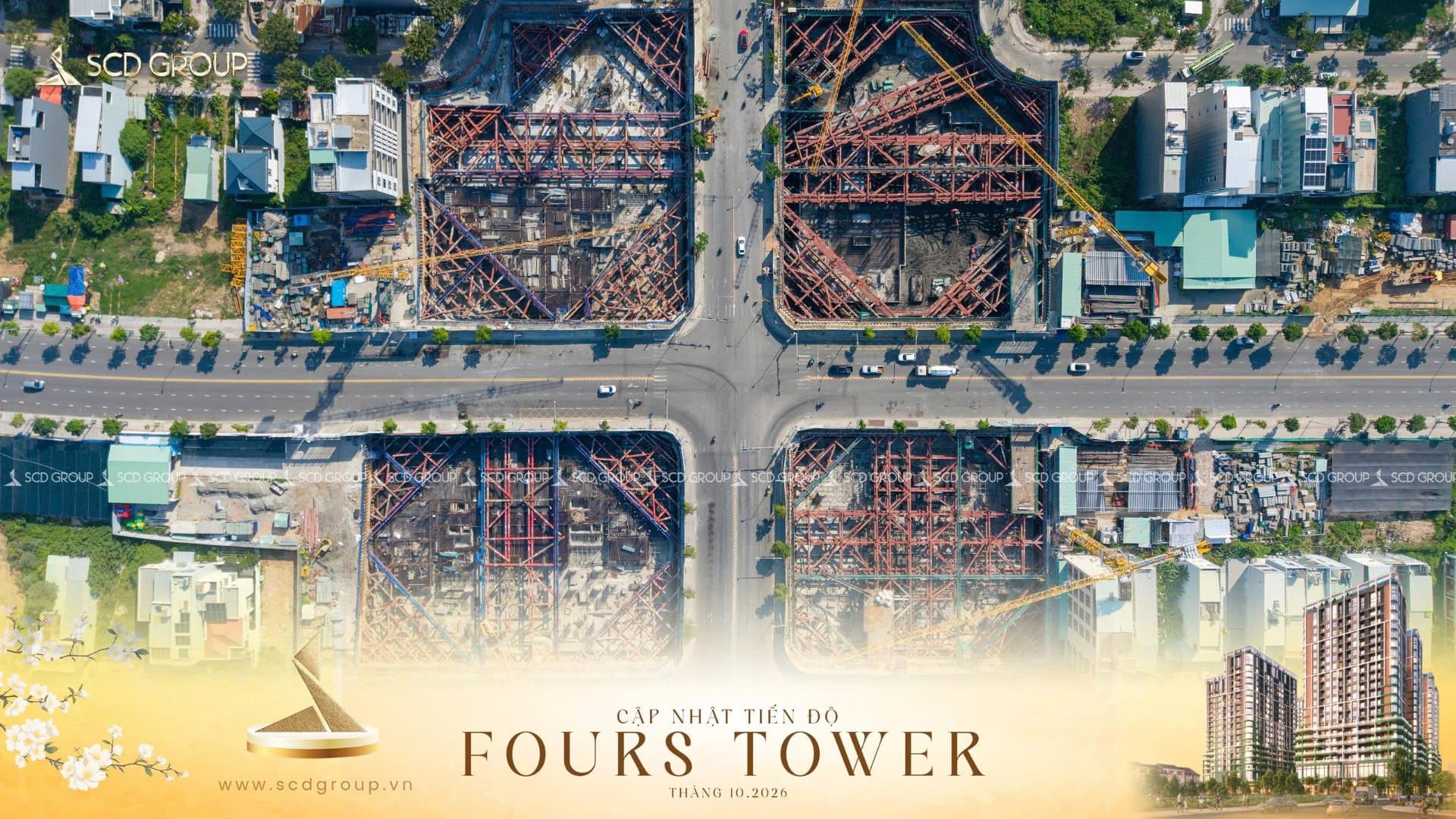 Tiến độ FourS Tower tháng 10/2026.